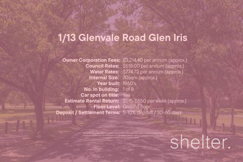 1/13 Glenvale Road Glen Iris