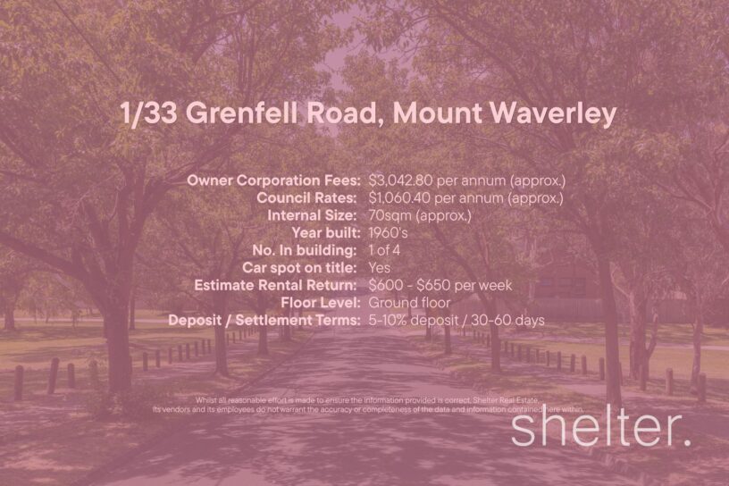 1/33 Grenfell Road Mount Waverley